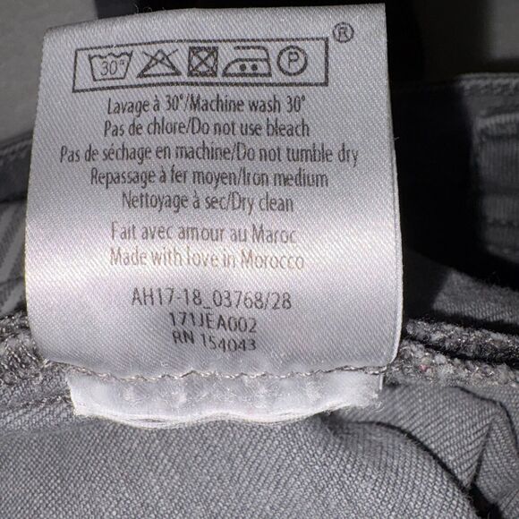 Sezane Grey Denim Jeans Women's Size 28 Boho Trendy Everyday basic - Picture 6 of 9